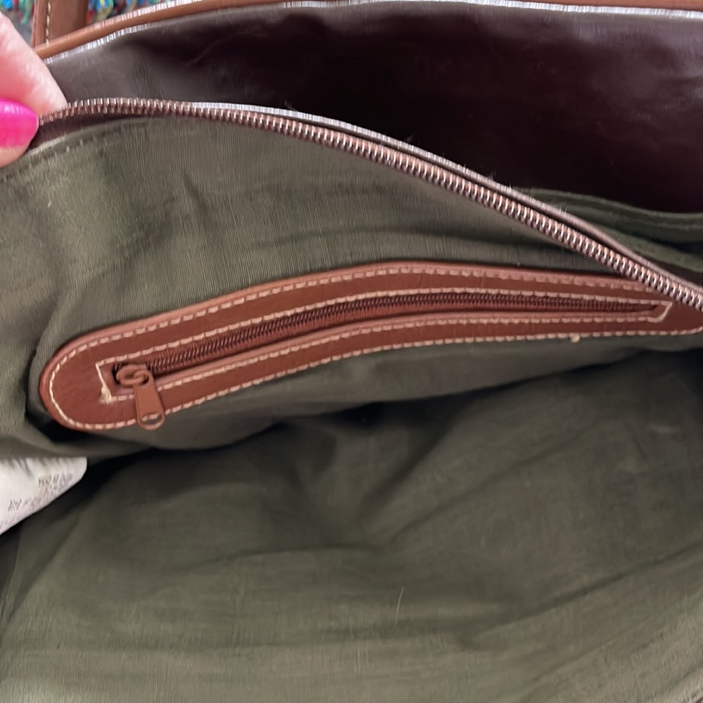 Della Prima Brown Satchel Handbag - Picture 3 of 7